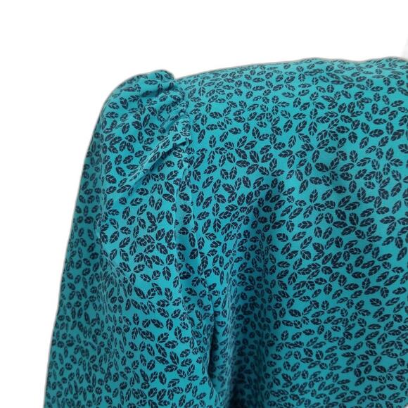 80s Green Micro Feather Long Sleeve Mermaid Wriggle Dress Large Vintage Fashion - Picture 10 of 11